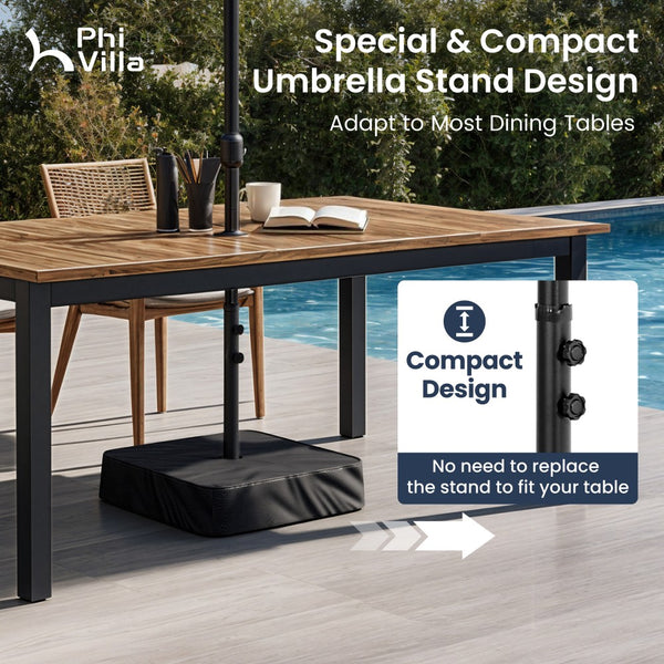 4.5m Double-Sided Patio Extra Large Twin Umbrella with Base