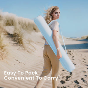 2m Auto-Tilt Beach Tassel Umbrella With Handy Carry Bags