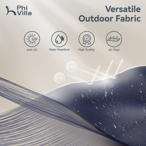 4m Large Double-Sided Patio Umbrella with Solar Powered LED Lights