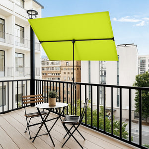 1.8 x 1.3m Portable Adjustable 360° Tilting Patio Parasol with Clamp and Cover