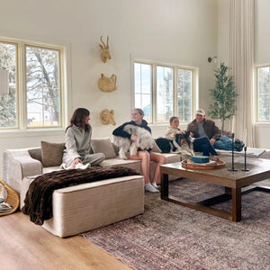 U Shaped Modular Sofa Large Boneless Couch Comfortable Living Room Seating