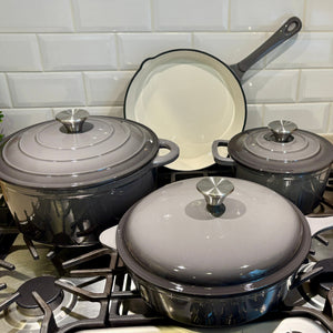 7-Piece Enameled Cast Iron Cookware Set