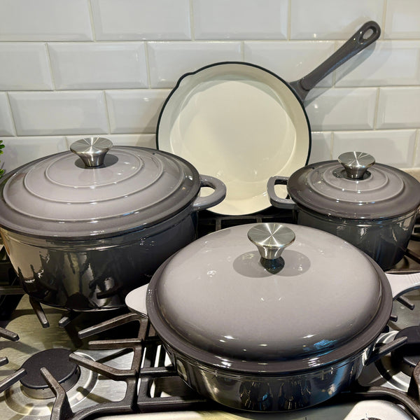 7-Piece Enameled Cast Iron Cookware Set
