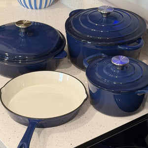 7-Piece Enameled Cast Iron Cookware Set