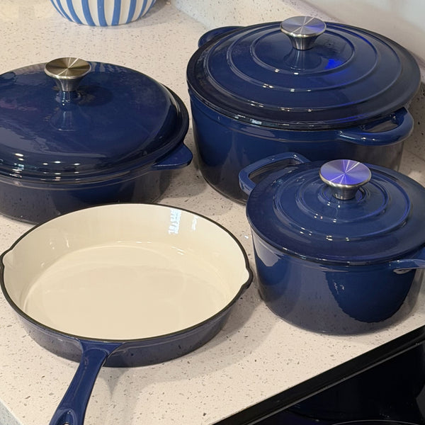 7-Piece Enameled Cast Iron Cookware Set
