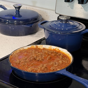 7-Piece Enameled Cast Iron Cookware Set