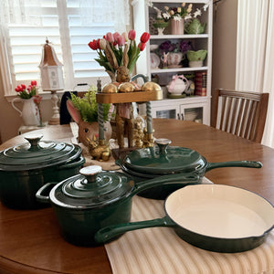 7-Piece Enameled Cast Iron Cookware Set