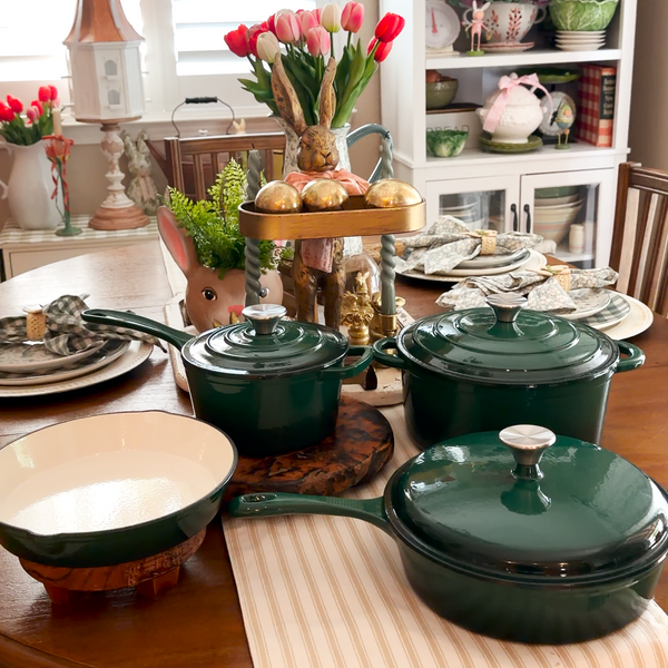 7-Piece Enameled Cast Iron Cookware Set