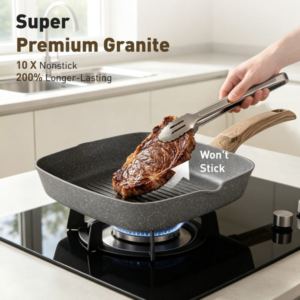 Ultimate 30 Pieces Granite-Coating Nonstick Induction Cookware Set for Easy Dinner Ideas