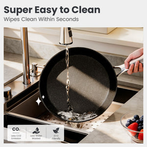 15 Piece Hammered Nonstick Cookware Set with Granite Coating