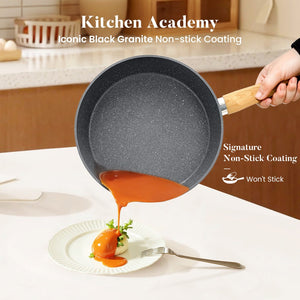 Induction Nonstick Granite-Coating 17 Piece Cookware Set
