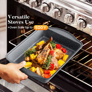 Induction Nonstick Granite-Coating 17 Piece Cookware Set