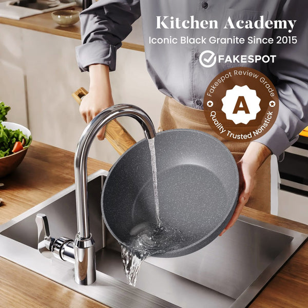 Induction Nonstick Granite-Coating 17 Piece Cookware Set