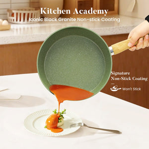 Induction Nonstick Granite-Coating 17 Piece Cookware Set