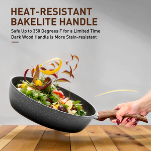 Ultimate 30 Pieces Granite-Coating Nonstick Induction Cookware Set for Easy Dinner Ideas