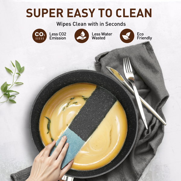 Ultimate 30 Pieces Granite-Coating Nonstick Induction Cookware Set for Easy Dinner Ideas