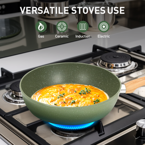 Ultimate 30 Pieces Granite-Coating Nonstick Induction Cookware Set for Easy Dinner Ideas