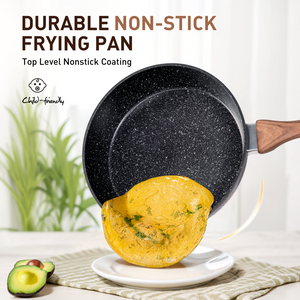 15 Pieces Induction Black Hammered Finish Nonstick Pots and Pans Set