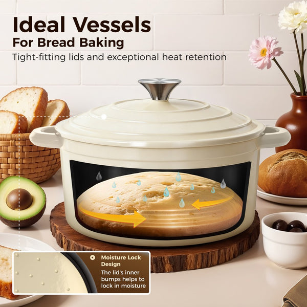 7-Piece Enameled Cast Iron Cookware Set