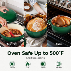 7-Piece Enameled Cast Iron Cookware Set