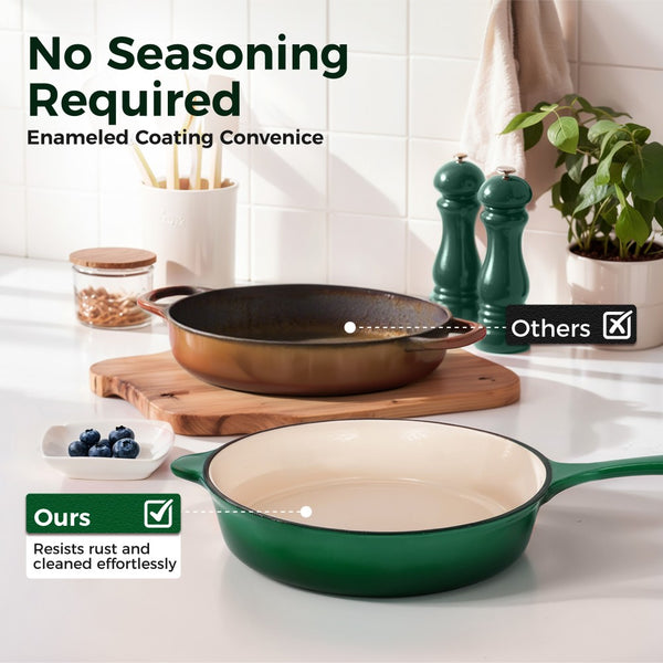 7-Piece Enameled Cast Iron Cookware Set