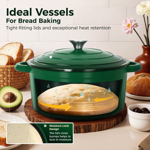 7-Piece Enameled Cast Iron Cookware Set