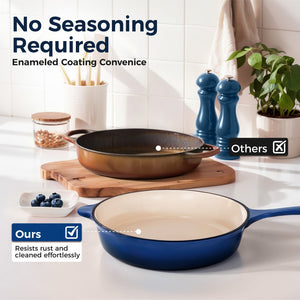 7-Piece Enameled Cast Iron Cookware Set