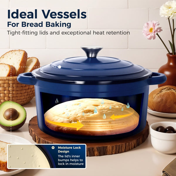 7-Piece Enameled Cast Iron Cookware Set