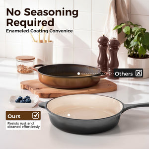 7-Piece Enameled Cast Iron Cookware Set