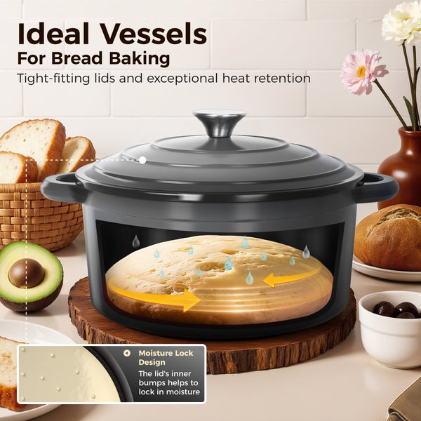 7-Piece Enameled Cast Iron Cookware Set