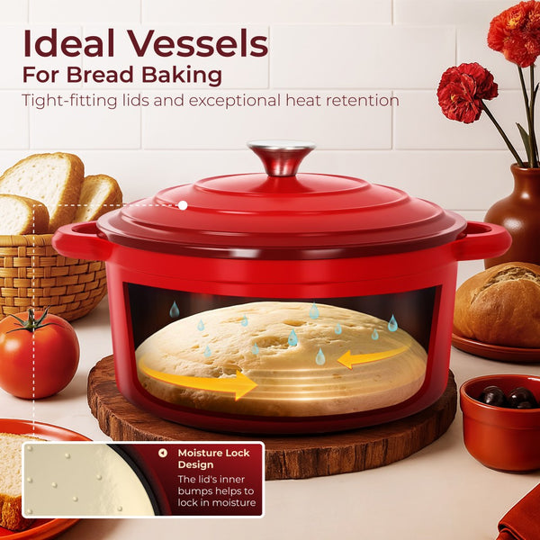 7-Piece Enameled Cast Iron Cookware Set