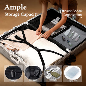 Hard Shell Aluminium Frame Luggage Set with TSA Lock