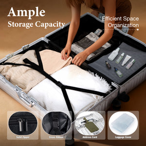 Hard Shell Aluminium Frame Luggage Set with TSA Lock