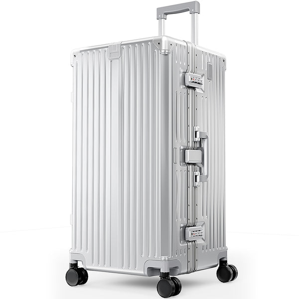 Aluminium Frame PC Hard Shell Trunk Suitcase with TSA Lock & Spinner Wheels