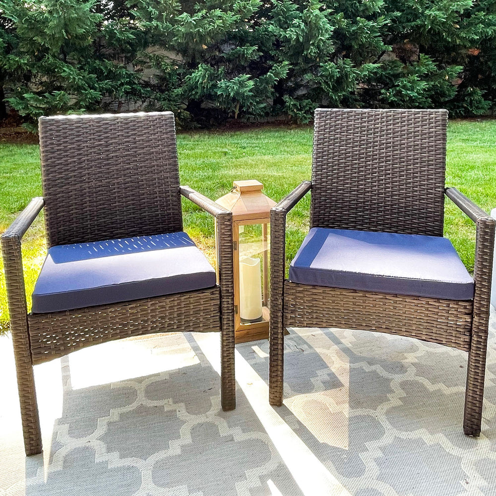 Outdoor Wicker Rattan Haiti Chair Set of 2
