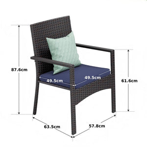 Outdoor Wicker Rattan Haiti Chair Set of 2