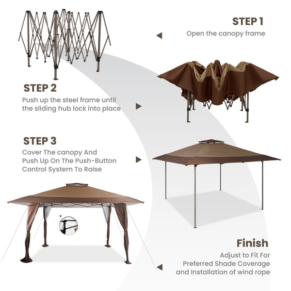 4m x 4m Pop Up Canopy Tent with UV & Water Protection