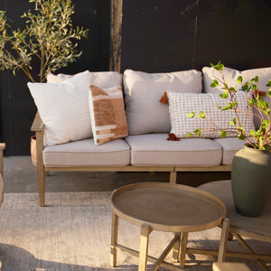 5-Seater Rope Garden Sofa Set with Wood-Effect Frame