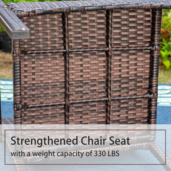 4 Seater Outdoor Dining Set Garden Table & Cushioned Dining Chairs
