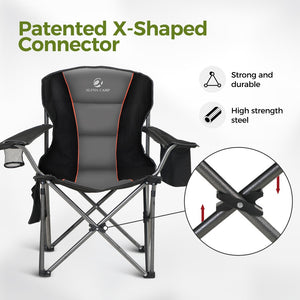 Thickened Folding Camping Chair with Armrests