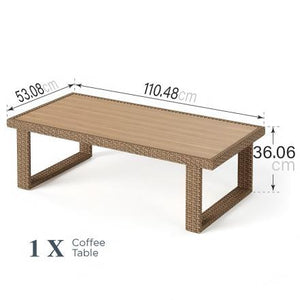 Catalina Garden Wicker Coffee Table