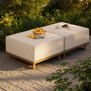 2 Ottomans for Catalina Modular Wicker Sectionals