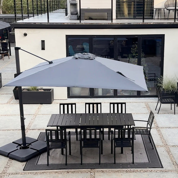 2.75 x 3.65m Cantilever Garden Parasol